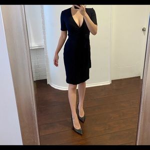 & Other Stories Stretchy Ribbed Wrap Dress